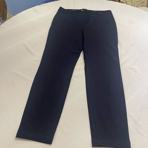 NWT Talbots Women’s Navy Blue Skinny Ankle Pants Size 10 New - Picture 1 of 10